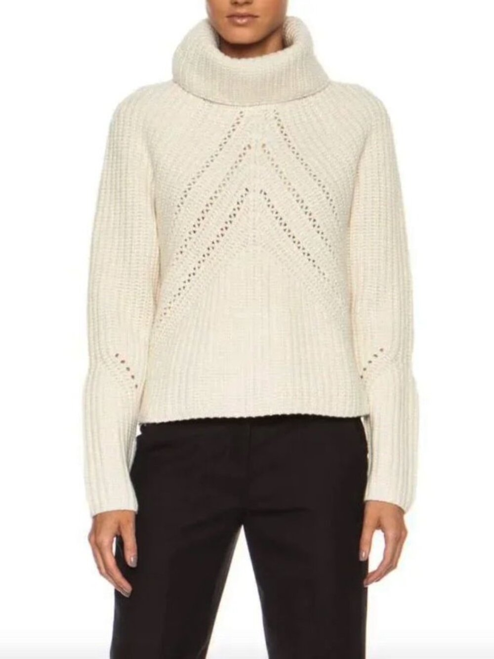 Rag & Bone CeCe Funnel Neck Long Sleeve Pullover Sweater